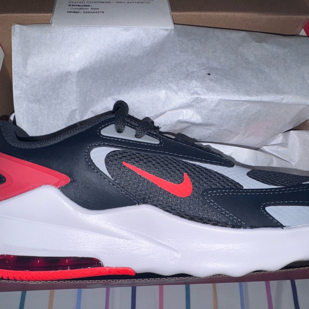 Nike Black and Red Air Max Sneakers